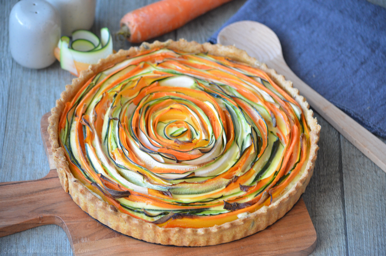 Recette Avec Carotte Courgette Poivron Tomate Tarte Carotte Courgette et Fromage : Recette Facile - jemangefrancais.com